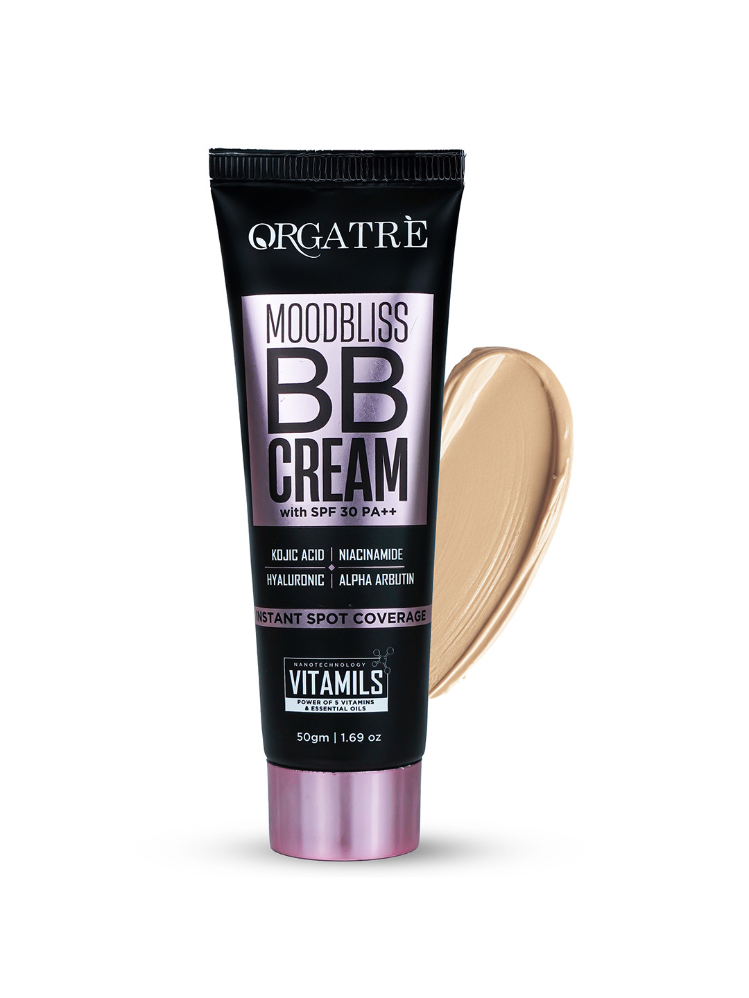 Orgatre Mood Bliss Instant Spot Coverage BB Cream With SPF 30 PA++ - 50 g- White Beam