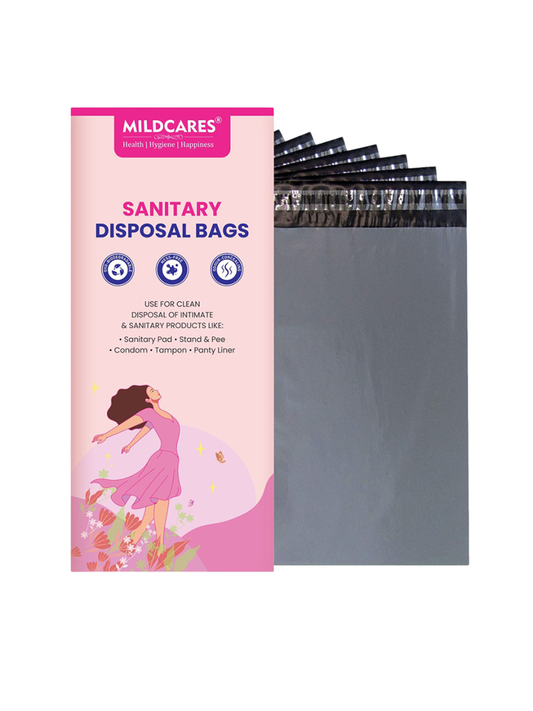 MILDCARES Set Of 25 Sanitary Disposable Bags