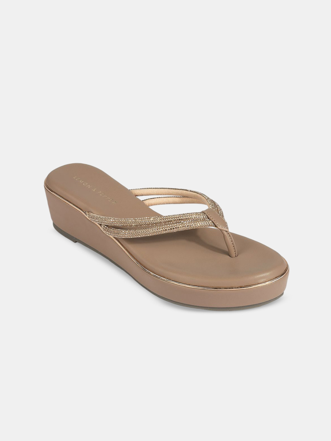 LEMON & PEPPER ROSEGOLD Wedges Fancy