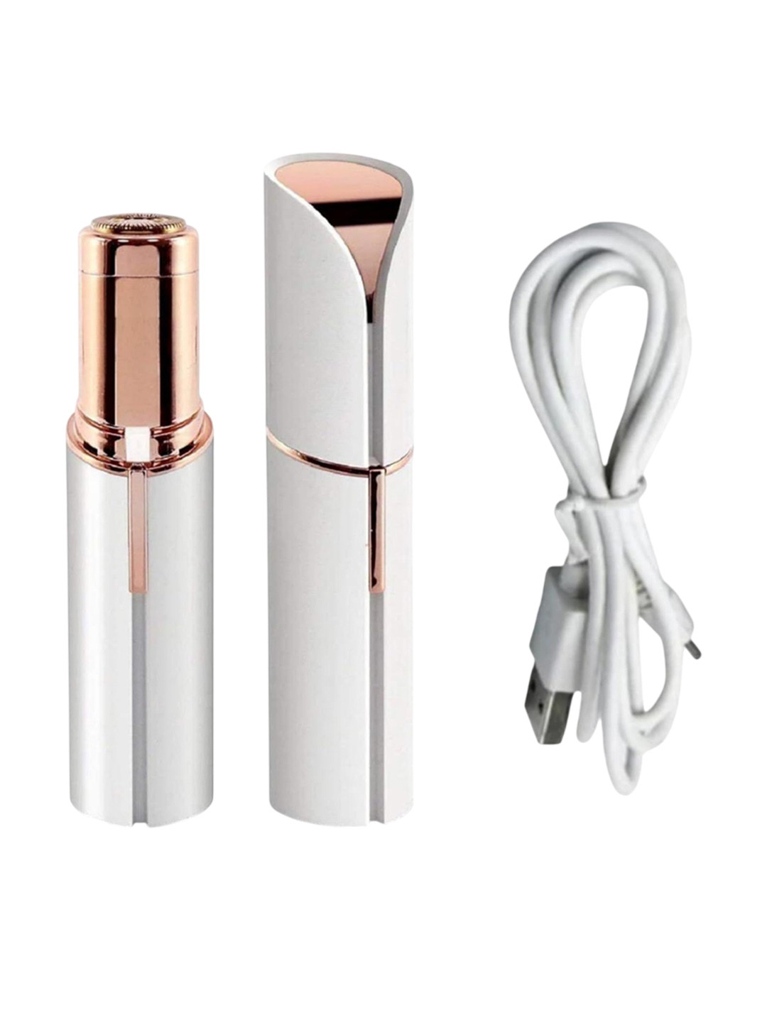 MACVL5 Portable Facial USB Rechargeable Epilator Hair Remover - White