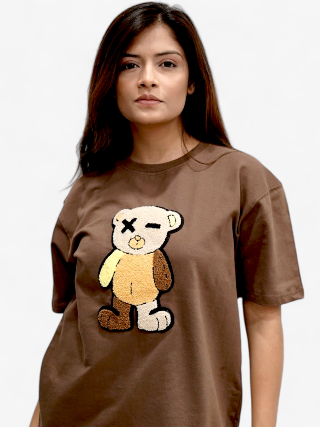 The Sea Horse Women Graphic Printed Round Neck Cotton Oversized T-shirt