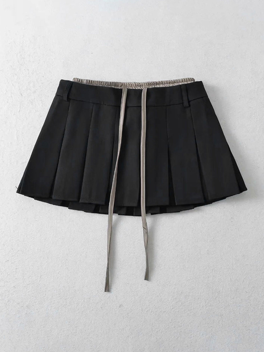 LULU & SKY Women Pleated Mini Skater Skirt