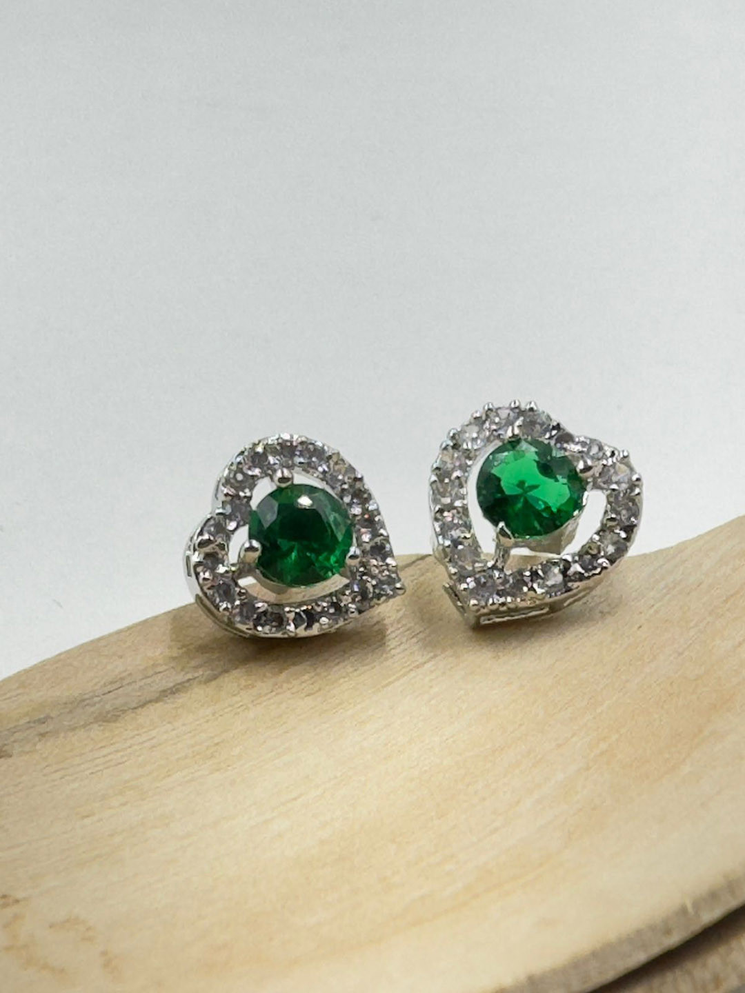 AKLINA Cubic Zirconia Diamond Shaped Studs