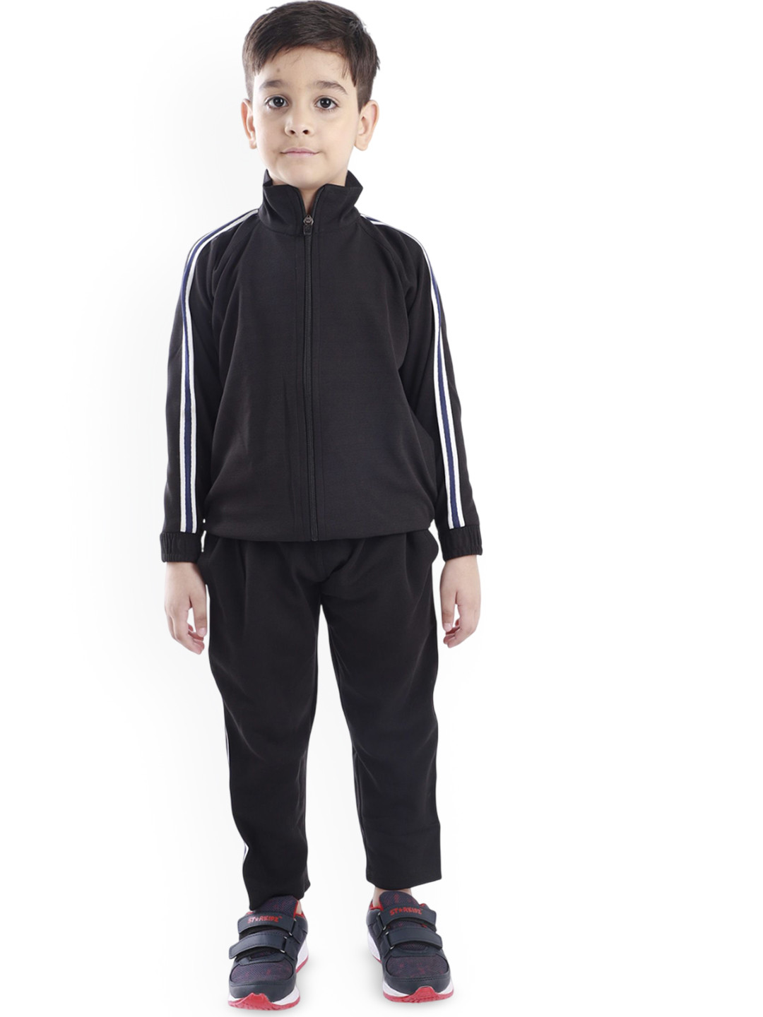 iSHUG Kids Striped Zipper Tracksuit