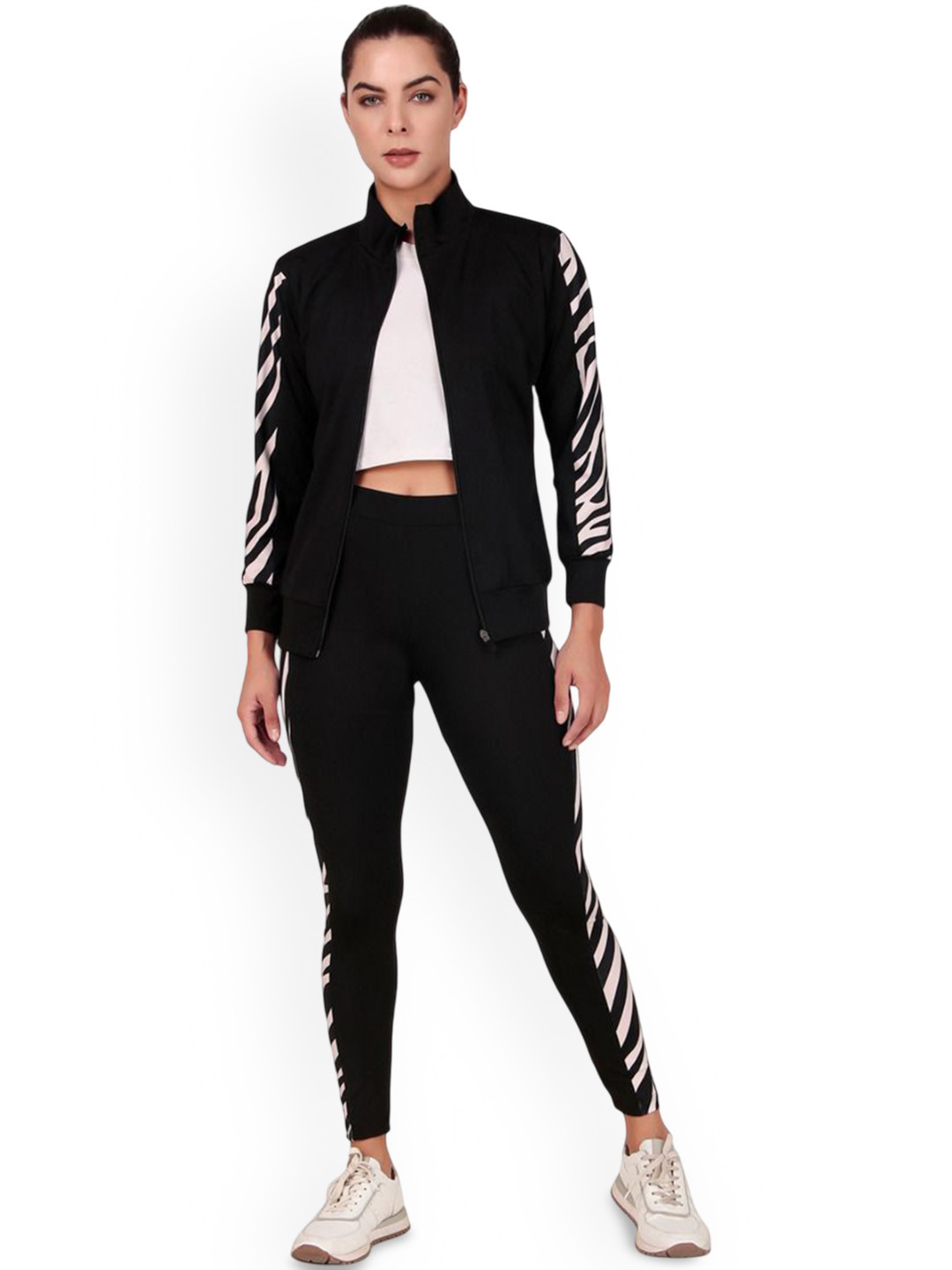 BENZOS Printed Mock Collar Tracksuit