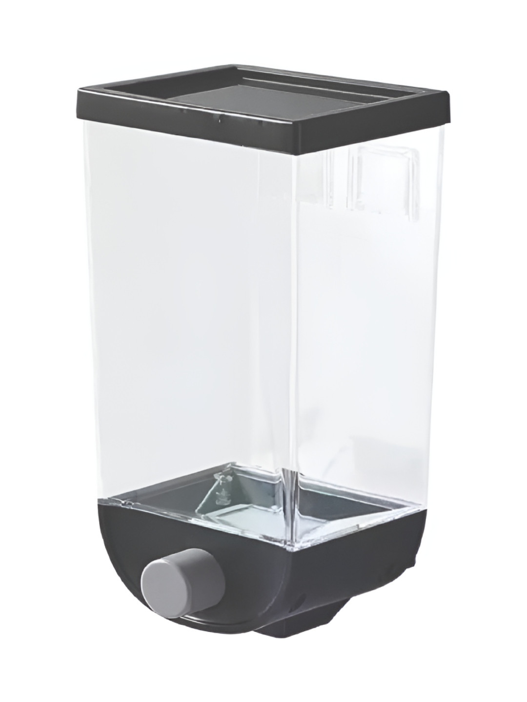 Mason Home Black Plastic Easy To Clean Flip Top Canister-1L