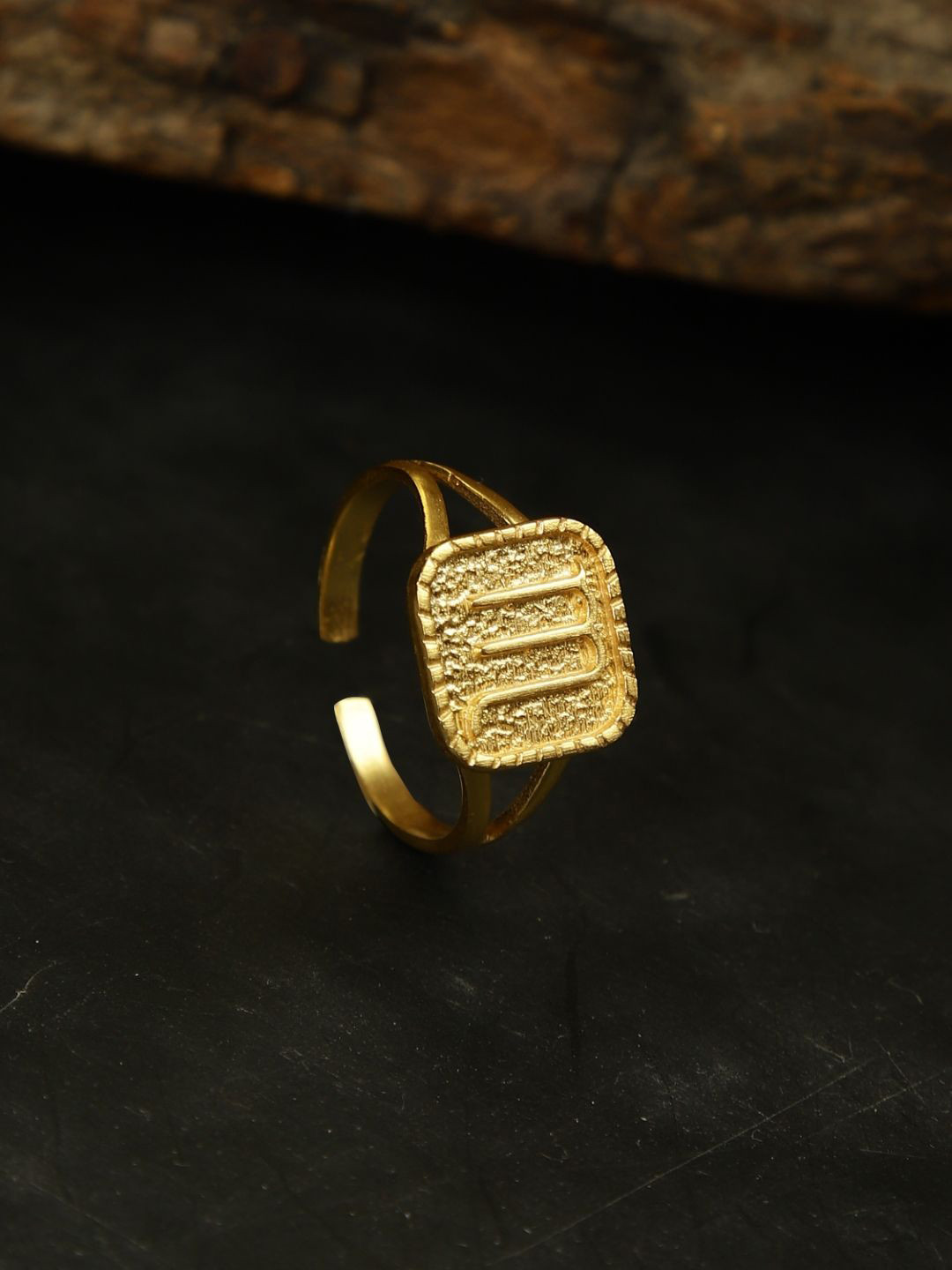 Berserk Gold-Plated Scorpio Signet Adjustable Finger Ring