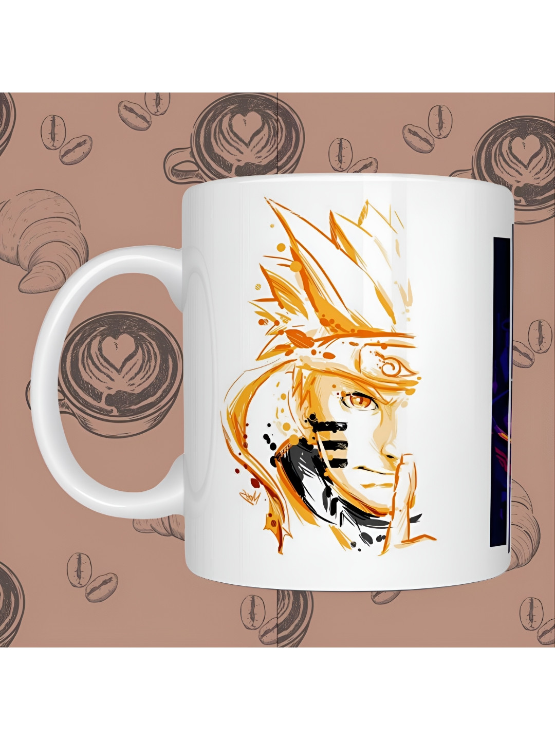 JAVA IMPRESSIONS Dapper Dog White Graphic Ceramic Microwave Safe Mug-350ml