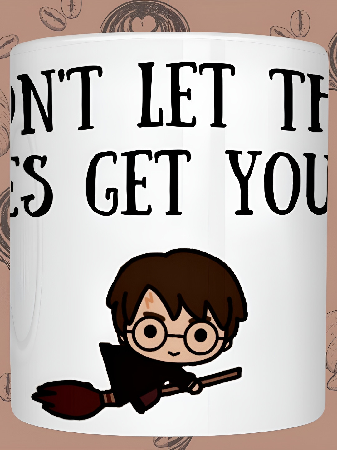 JAVA IMPRESSIONS White Typography Ceramic Microwave Safe Mug-350ml