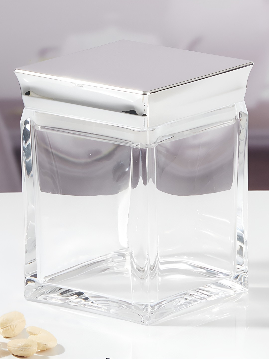 Kookee Transparent Acrylic Airtight Easy to Clean Jar Container 800 ml