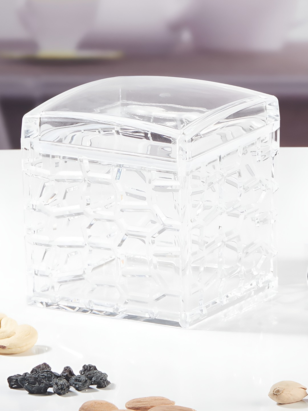 Kookee Transparent Easy to Clean Airtight Canister Jar 600ml