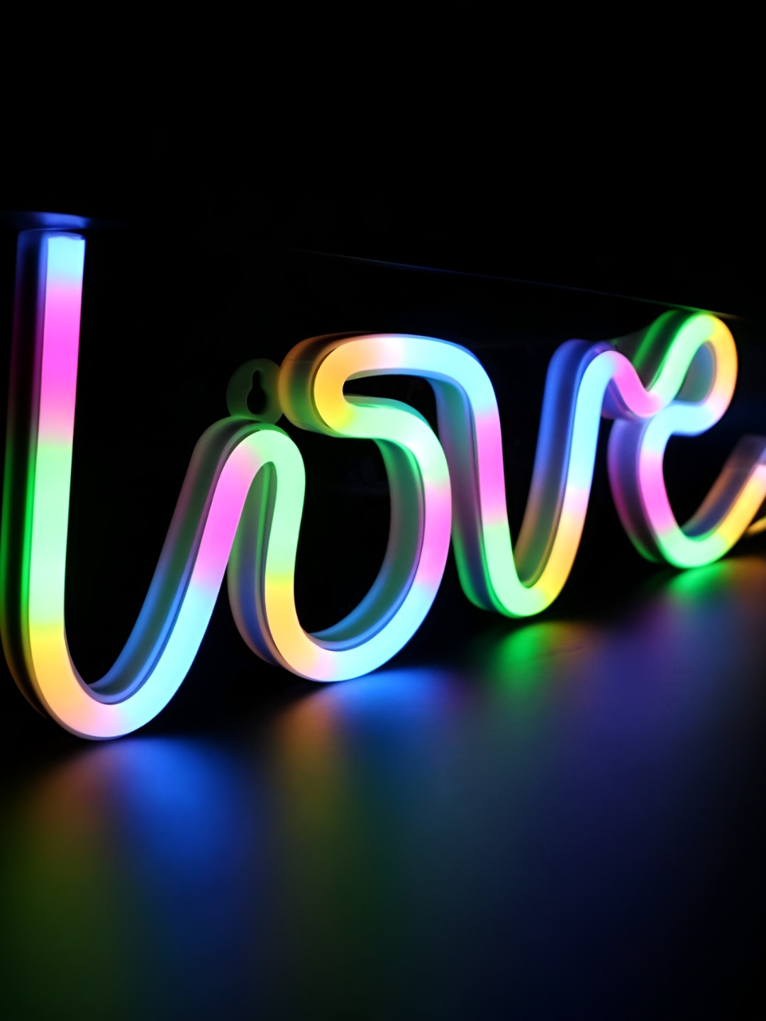 Quace Love Neon Blue & Pink LED String Lights