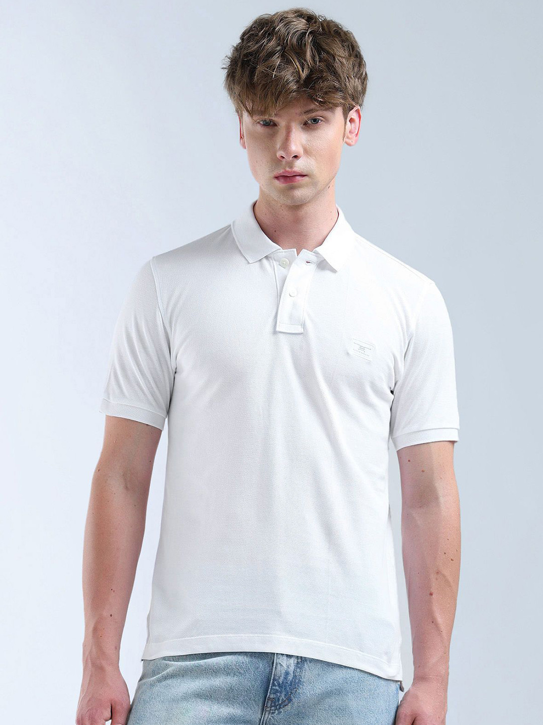 Flying Machine Polo Collar Cotton T-shirt