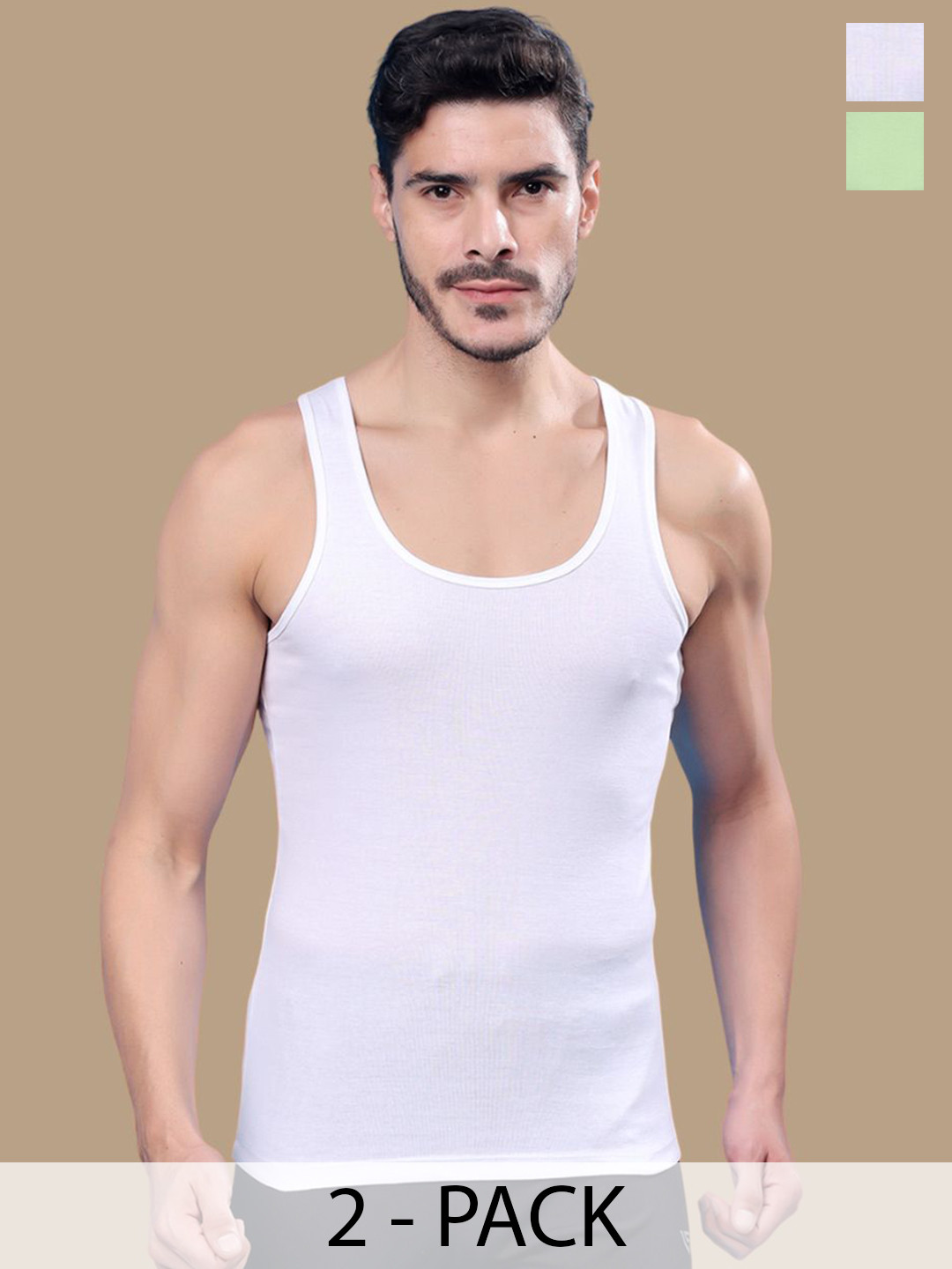 Friskers Women Pack Of 2 Cotton Gym Vests 0901R-02-33