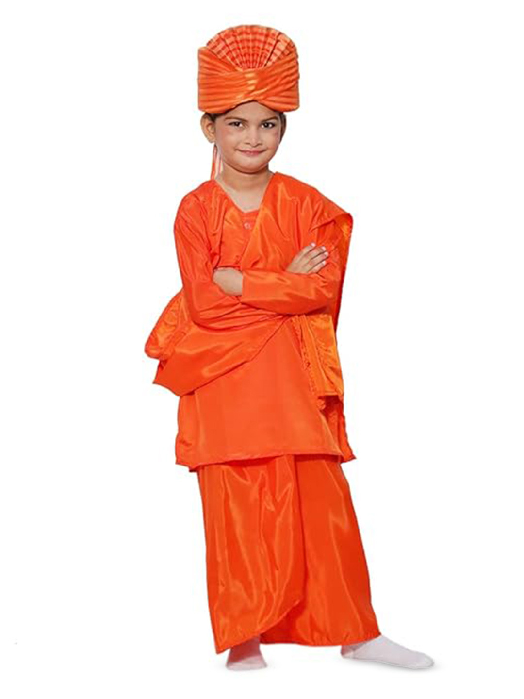 itsmycostume Boys Pure Cotton Swami Vivekananda Costume Set