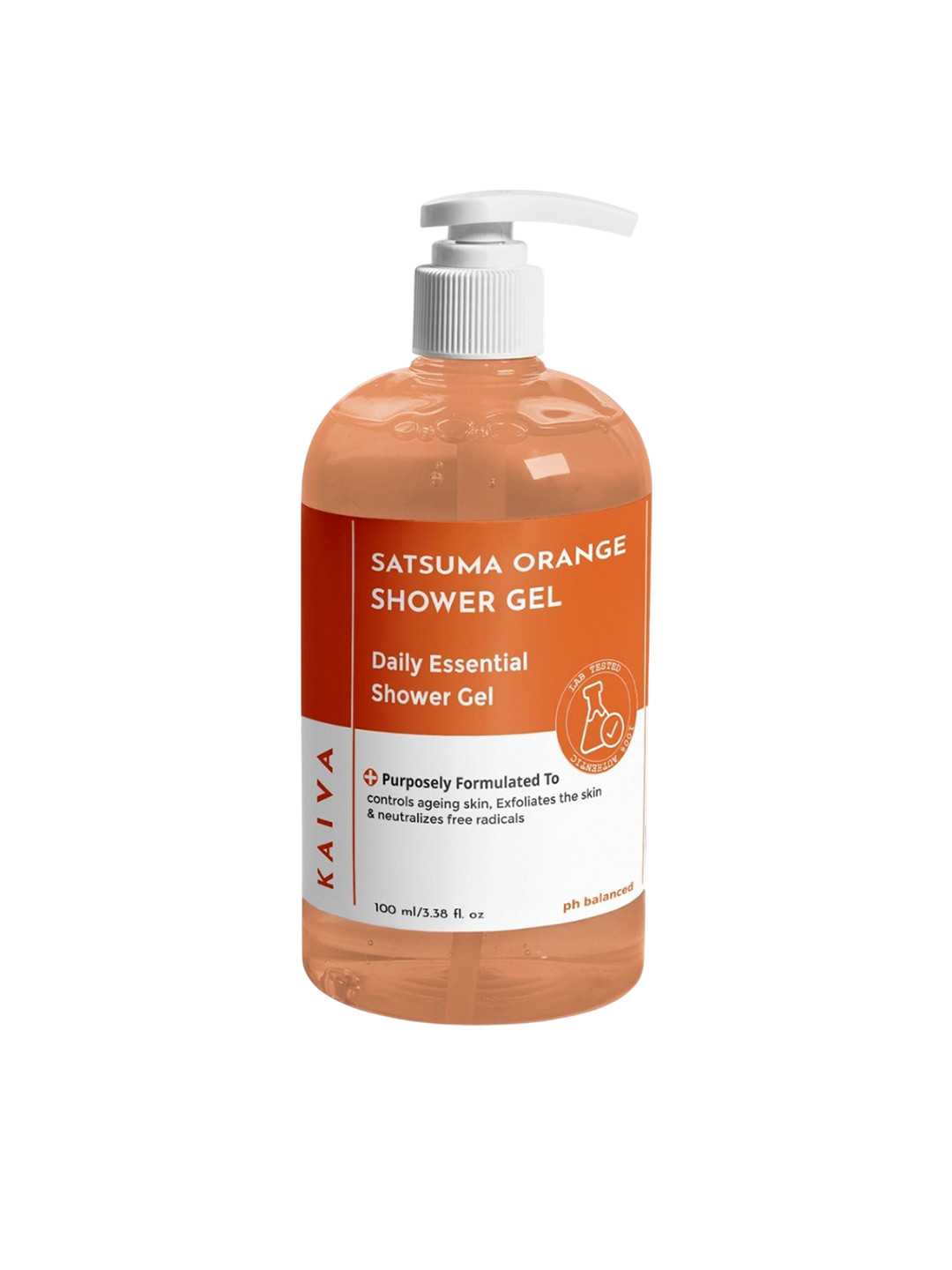 KAIVA Satsuma Orange Shower Gel With Vitamin E & Aloevera - 100 ml