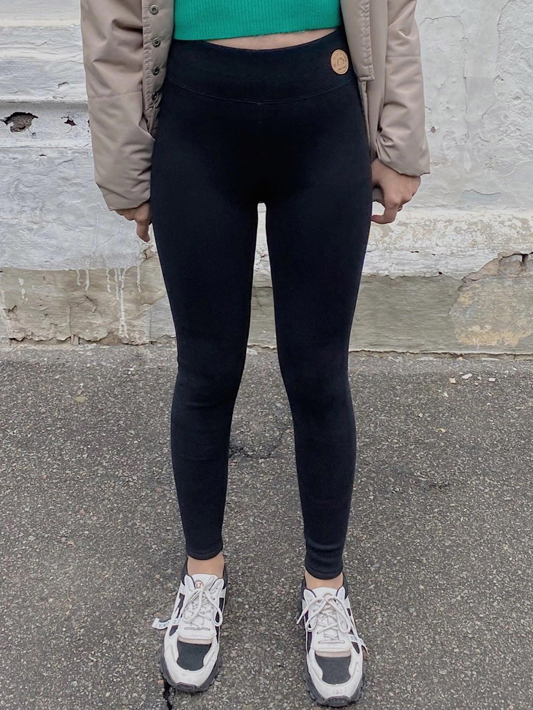 Miss Mosa By Akanksha  Women Black Jenny Slimming Fleece Leggings