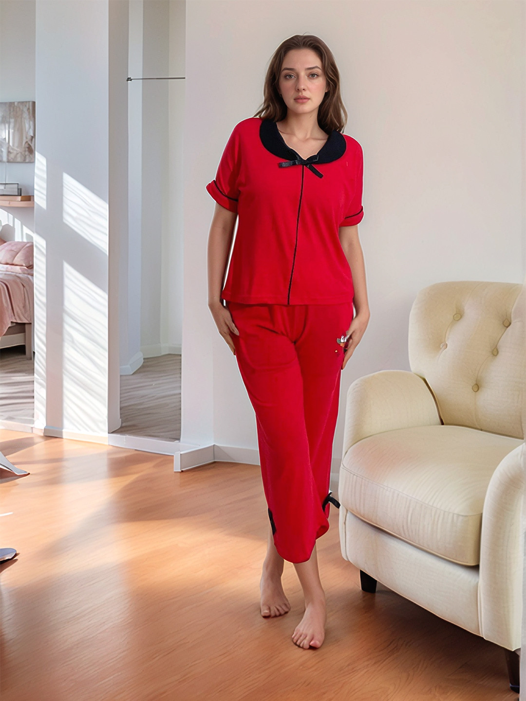 ELEVENS HEAVEN Peter Pan Collar Night Suit