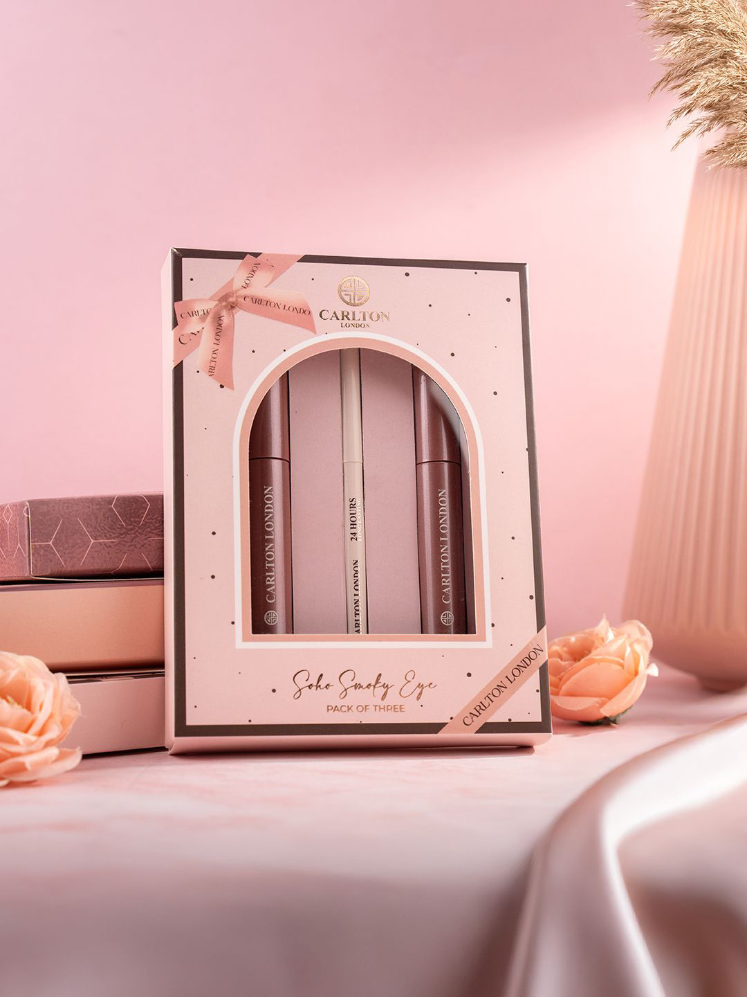 Carlton London Set Of 3 Soho Smoky Eyeliner - Kajal & Mascara Gift Set