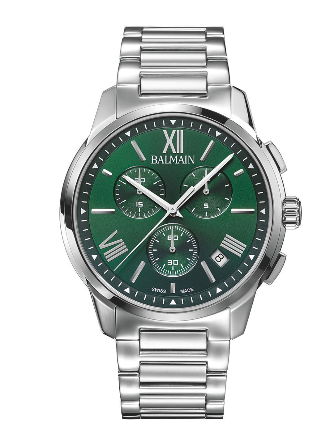 Balmain Madrigal Men Brass Dial & Stainless Steel Bracelet Style Straps Watch B74813372