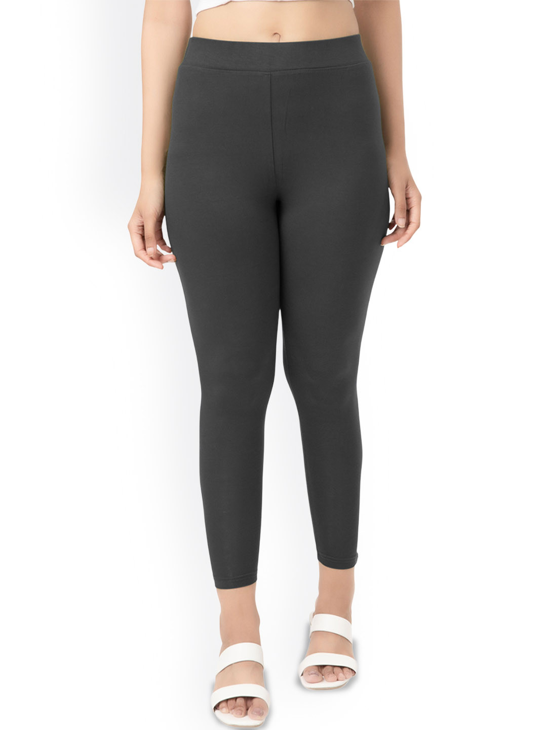 Digsel Cool Cotton Women Mid-Rise Ankle-Length Leggings