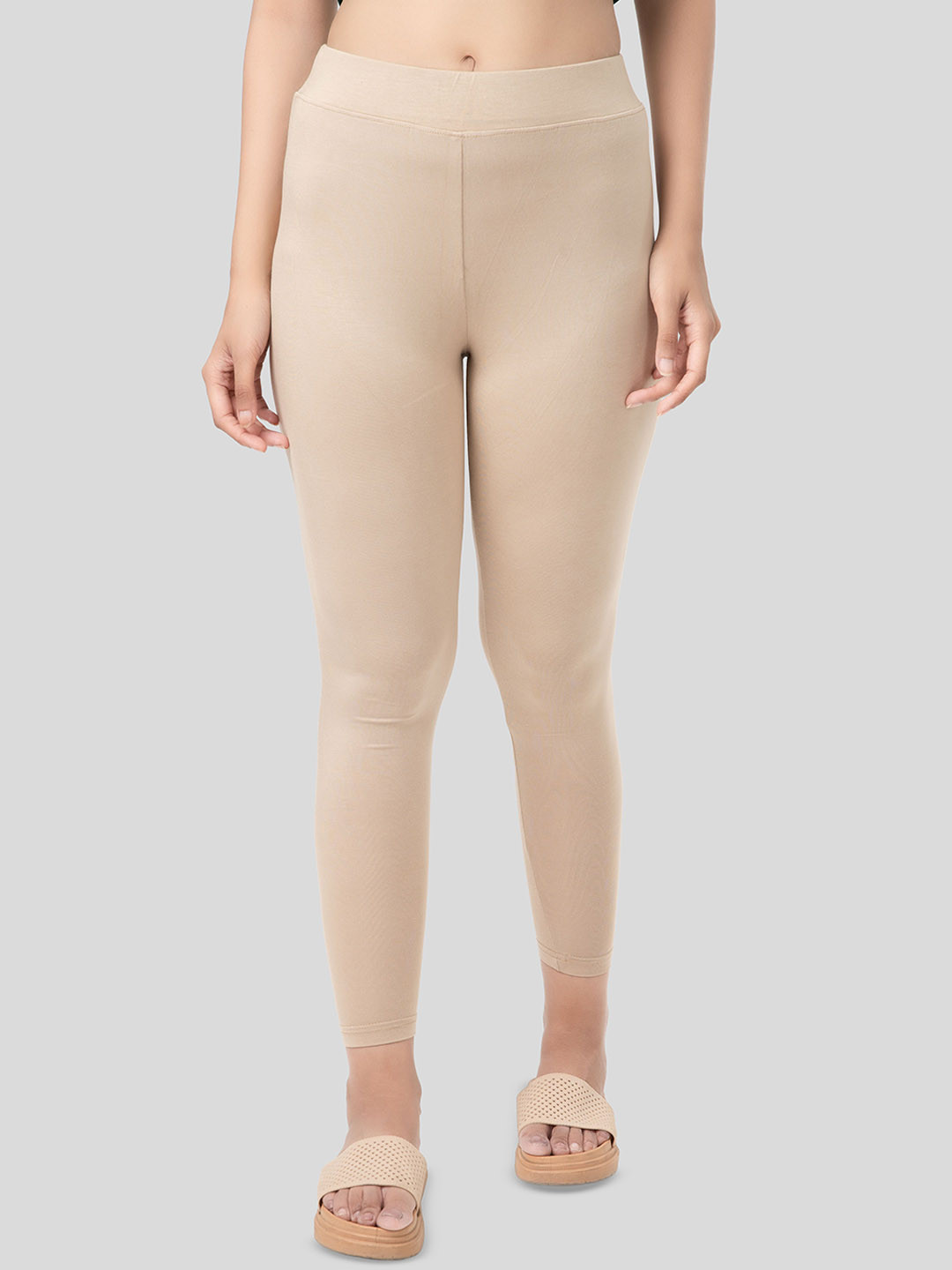 Digsel Cool Cotton Women Mid-Rise Ankle-Length Leggings