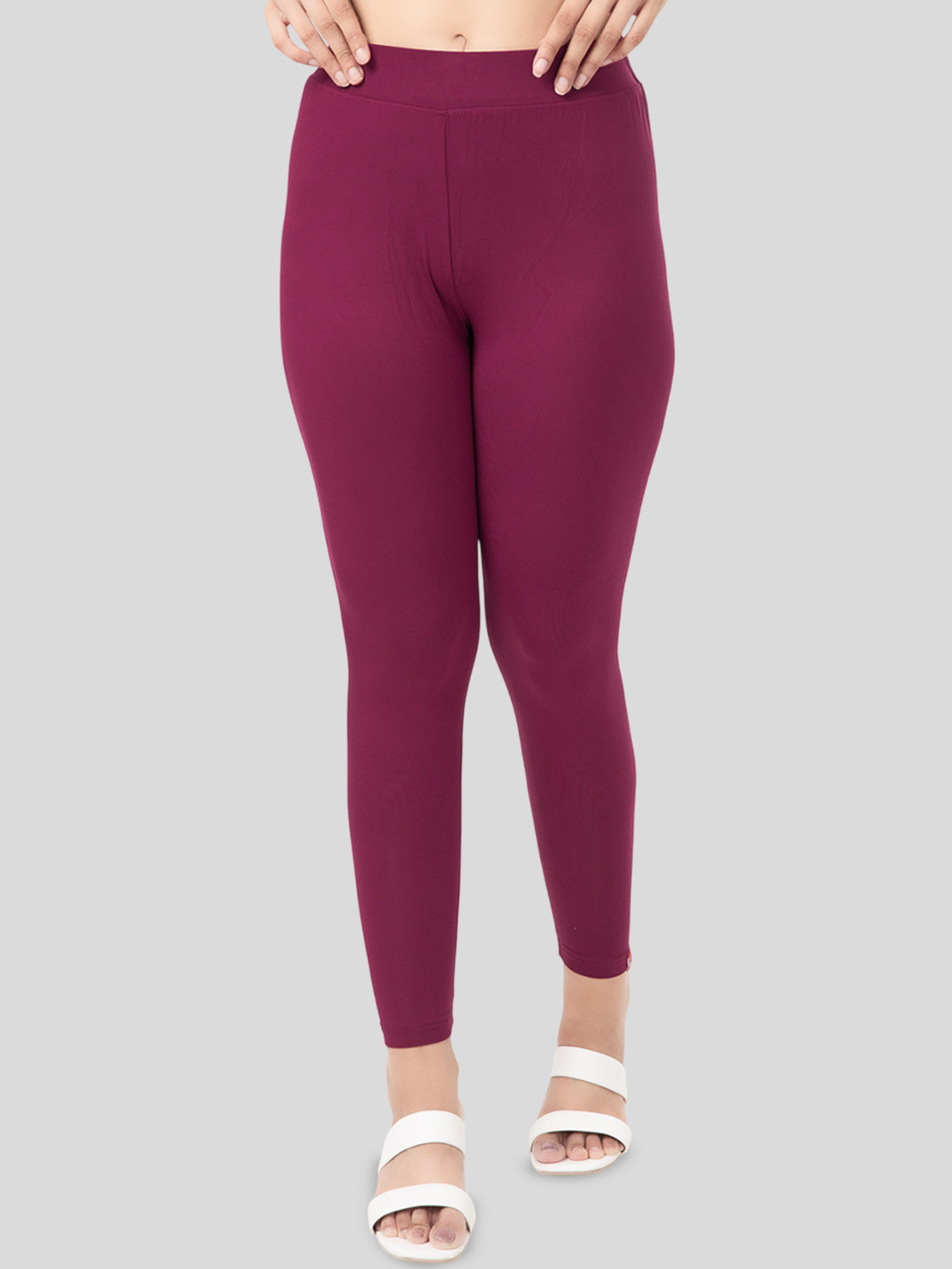 Digsel Cool Cotton Women Mid-Rise Ankle-Length Leggings