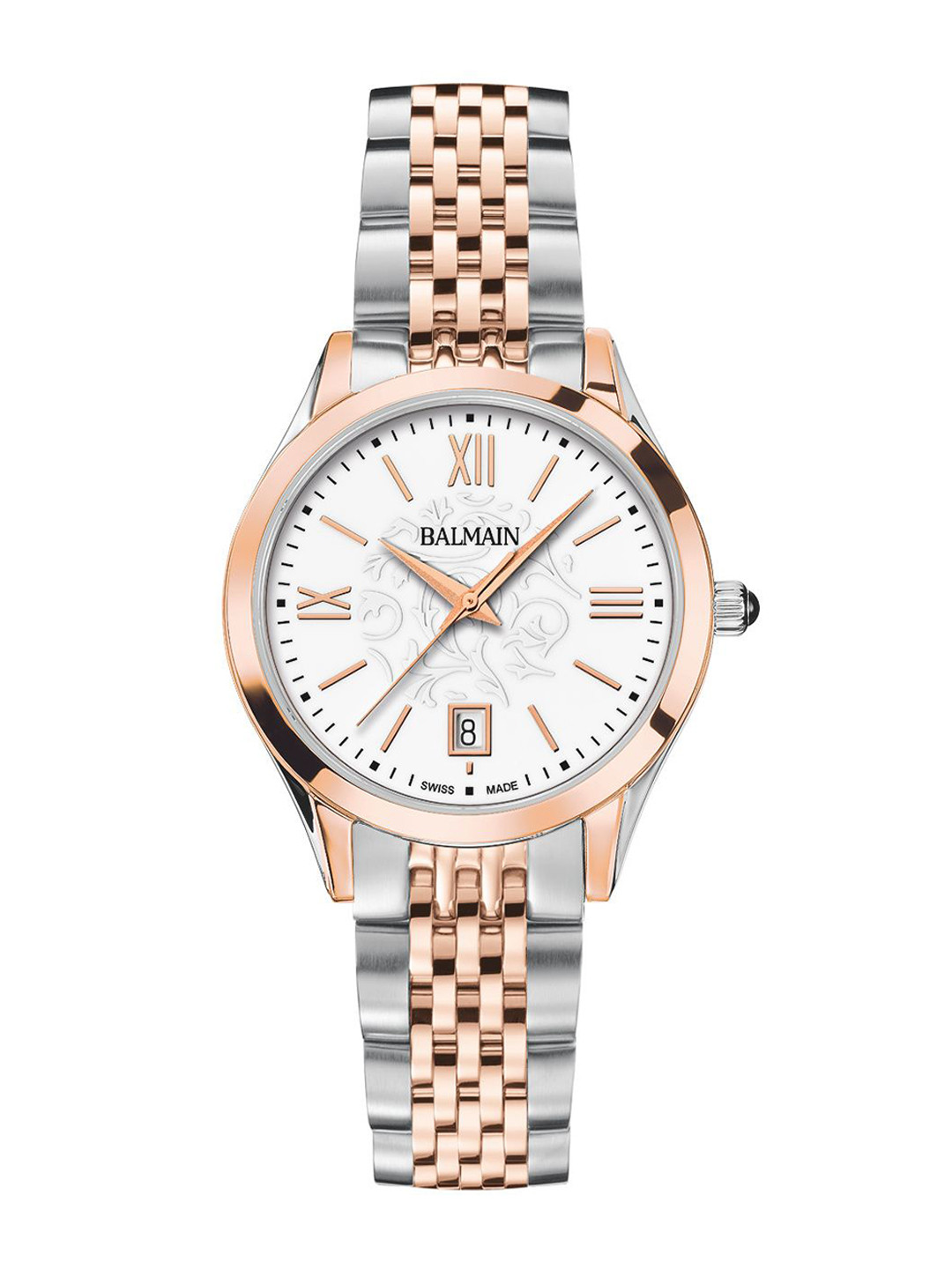 Balmain Women Classic R Patterned Dial Straps Analogue Watch B43183112