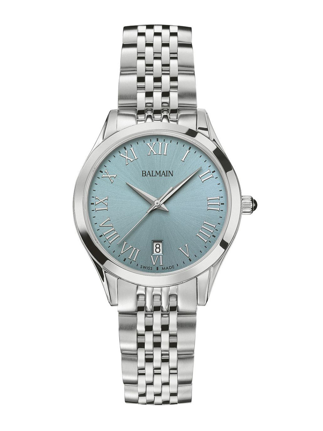 Balmain Women Brass Printed Dial & Stainless Steel Straps Analogue Watch B43113192