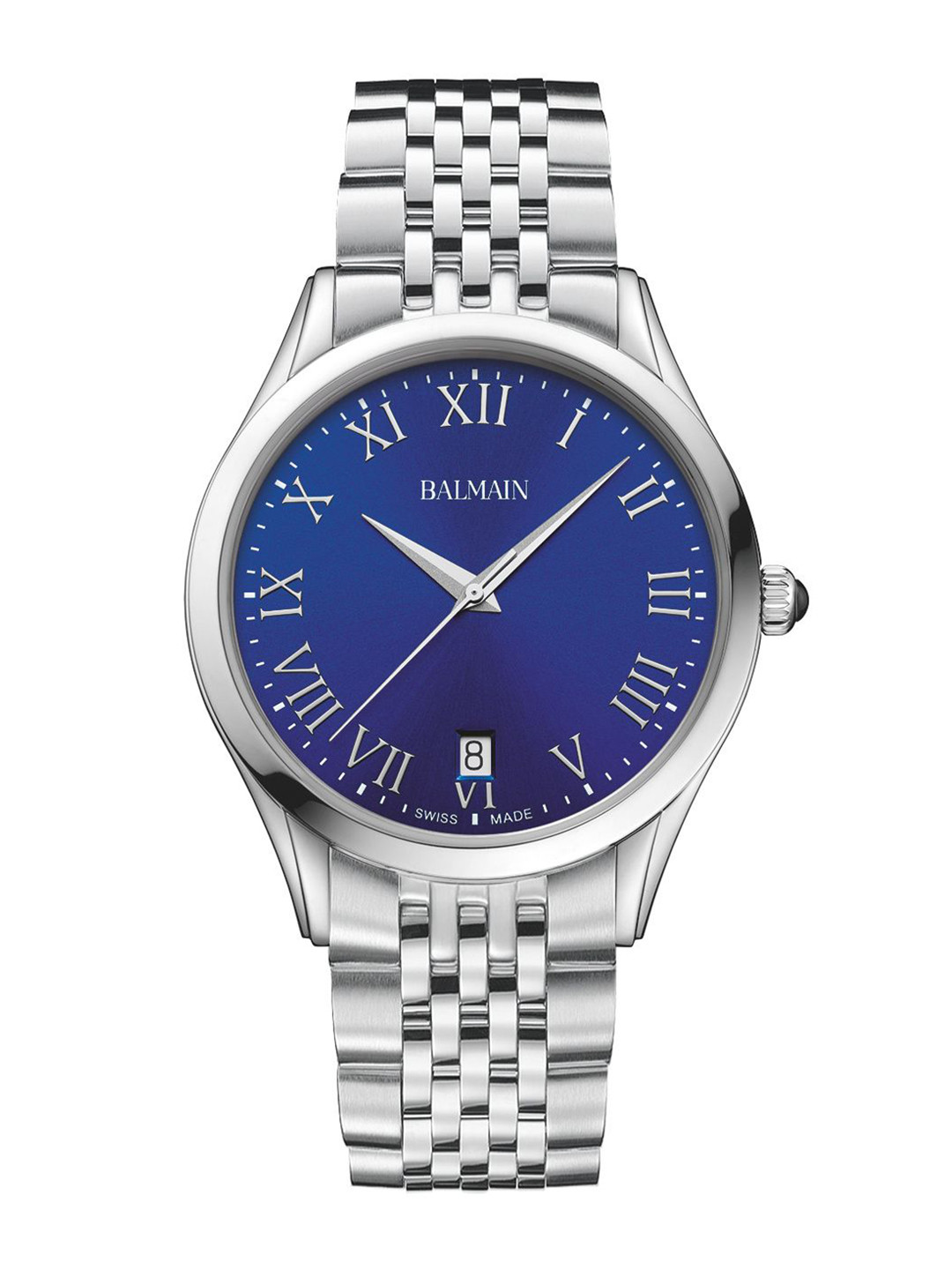 Balmain Men Brass Printed Dial & Bracelet Style Straps Analogue Watch B41013192