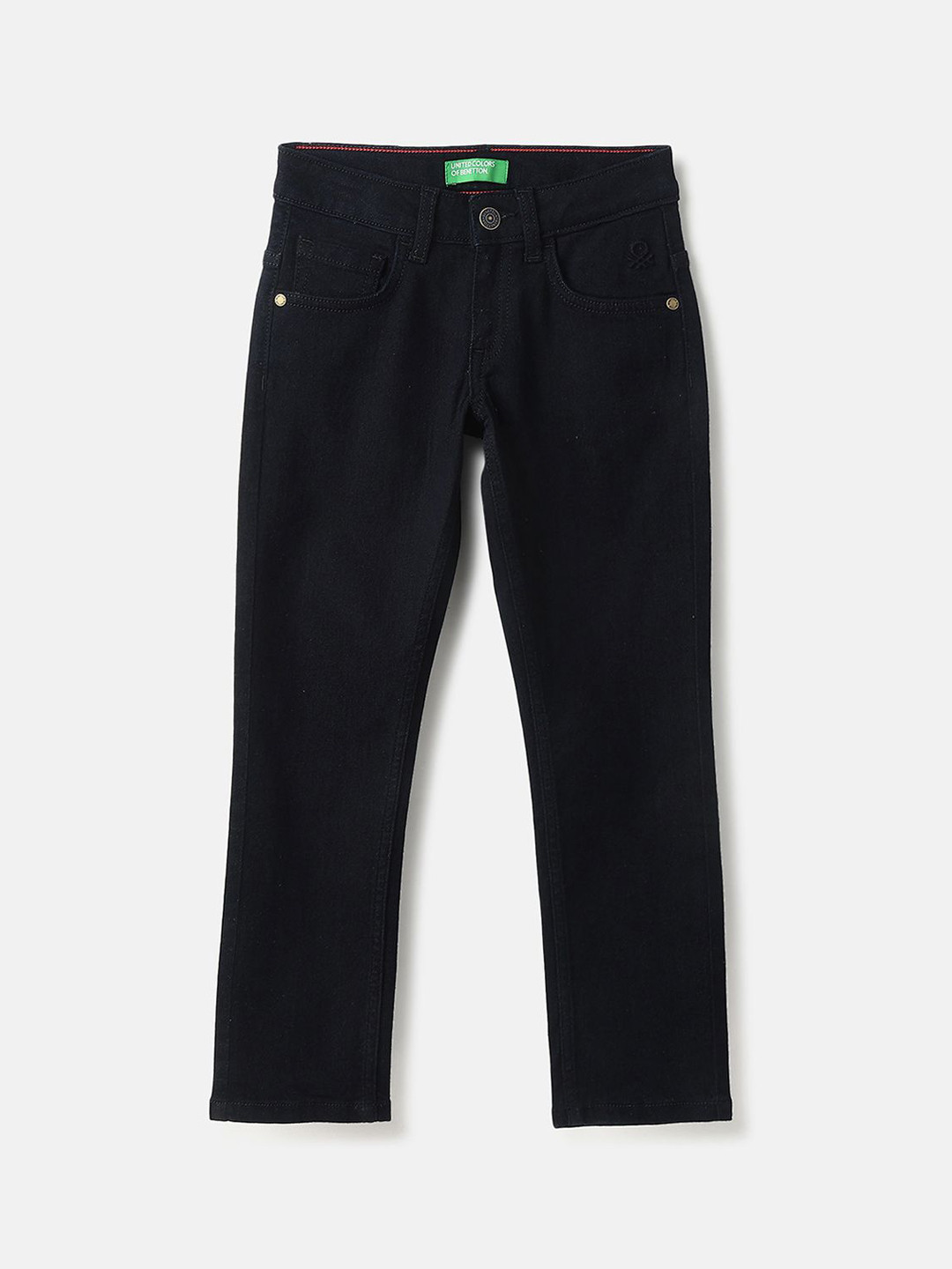 United Colors of Benetton Boys Slim Fit Mid-Rise Jeans
