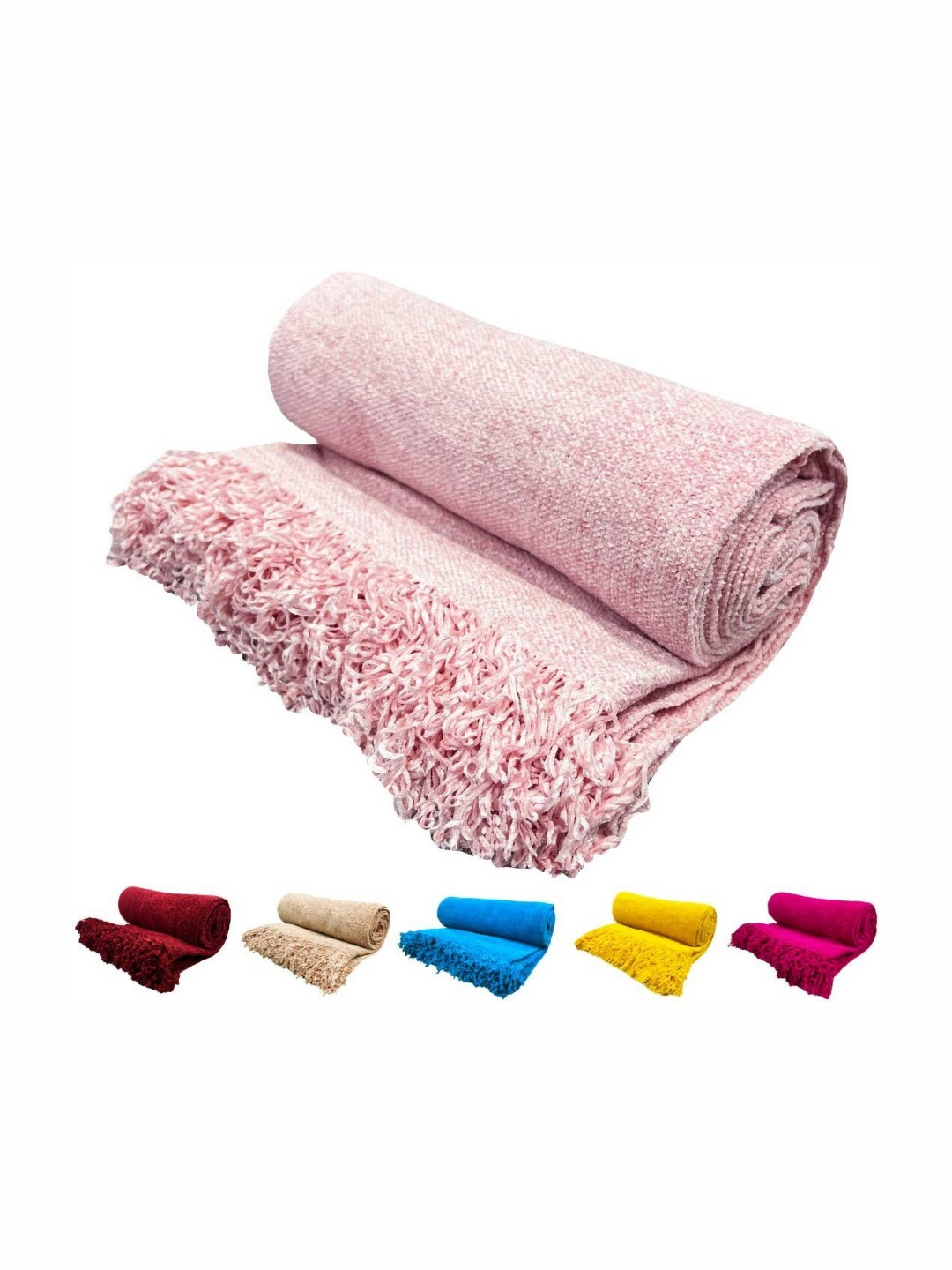 Fashion Throw Pink Mild Winter 233 GSM Double Bed Blanket