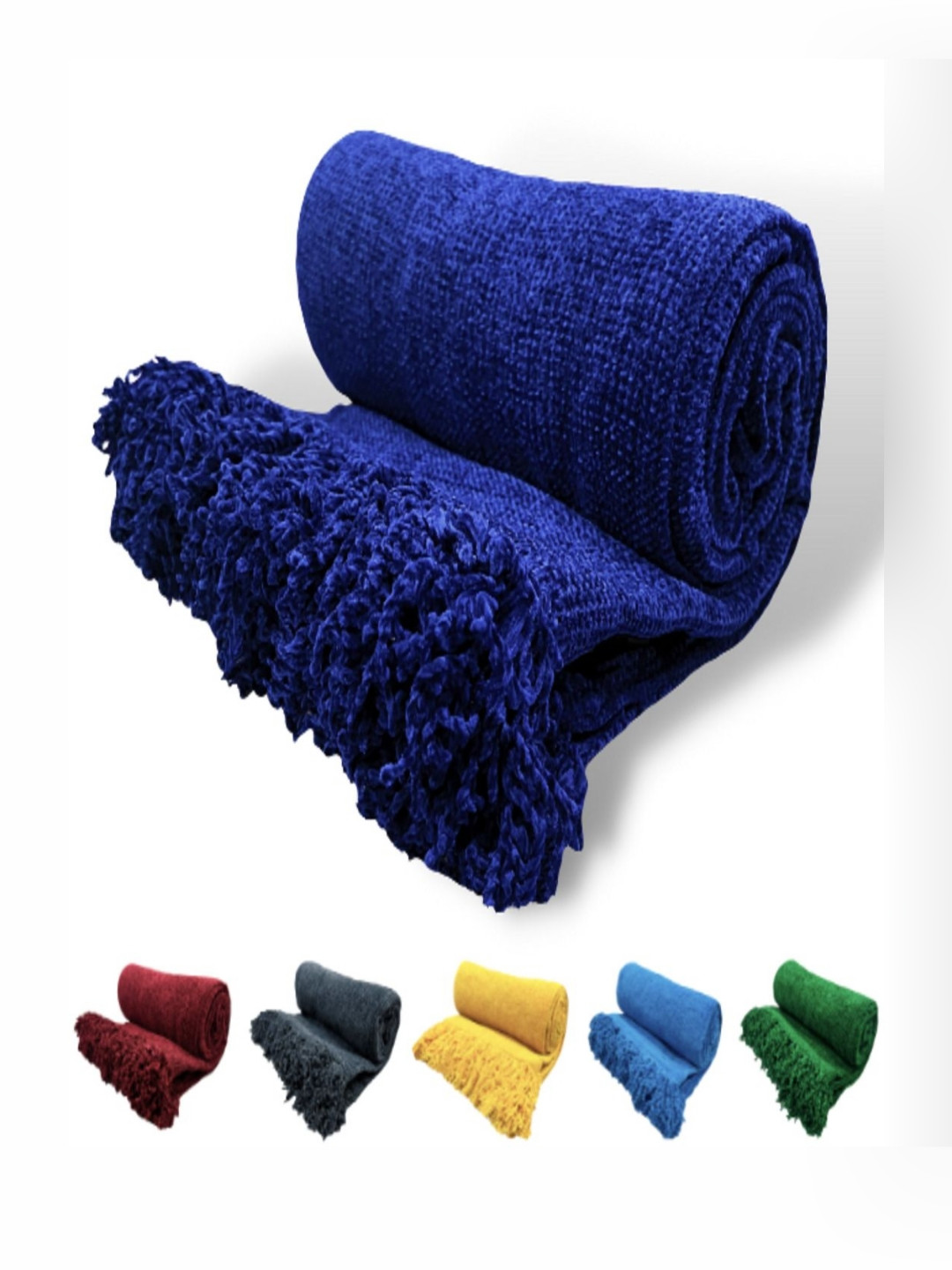 Fashion Throw Navy Blue Mild Winter 233 GSM Double Bed Blanket