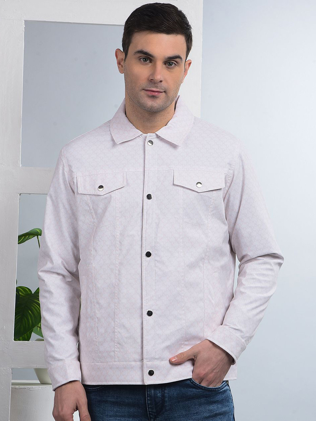 COBB Men Brand Logo Printed Lightweight Tailored Casual Jacket