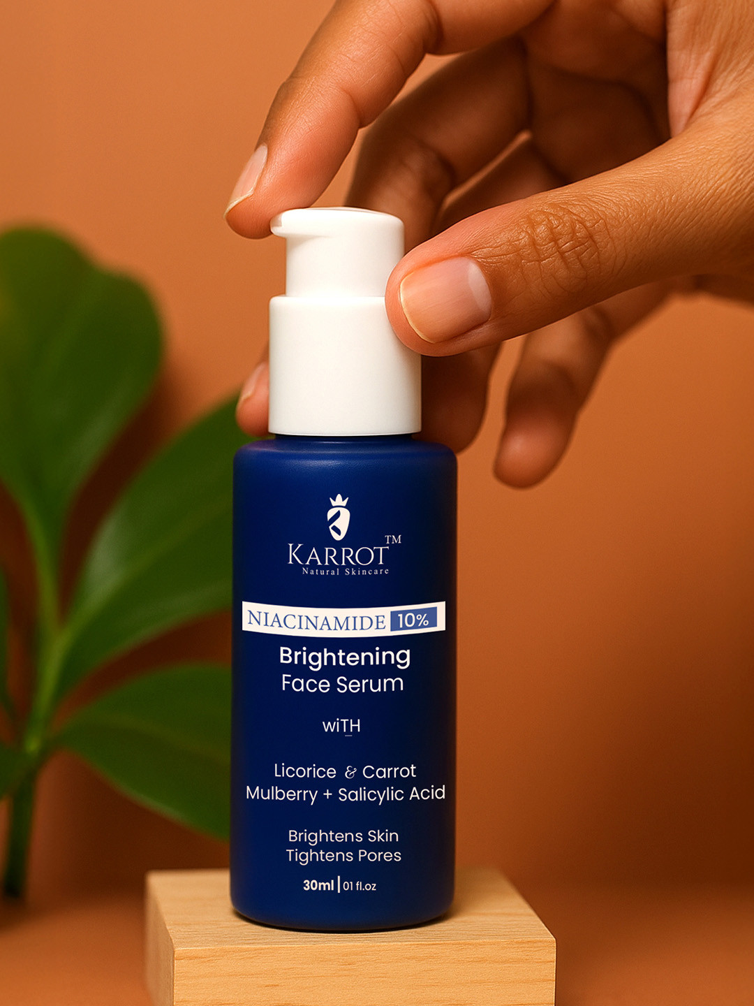 Karrot Natural Skincare Niacinamide Face Serum for Even skin Tone & Smooth face- 30ml