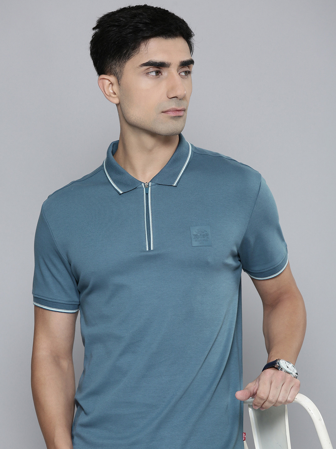 Levis Polo Collar Pure Cotton Slim Fit T-shirt