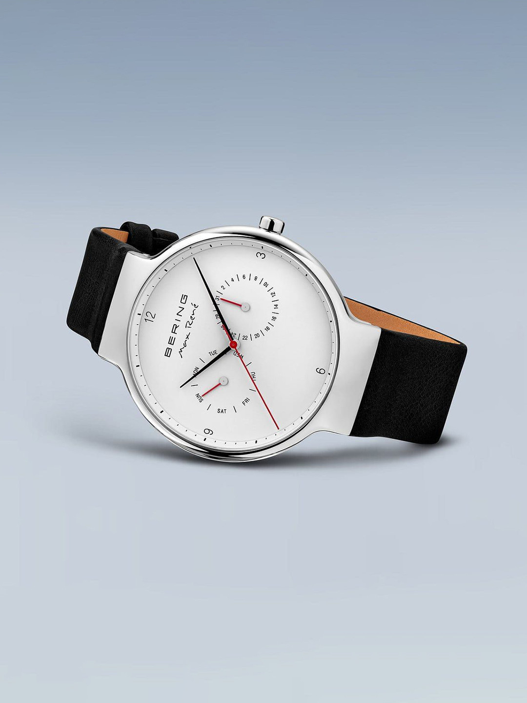 BERING Men Printed Dial & Leather Straps Analogue Watch 15542-409