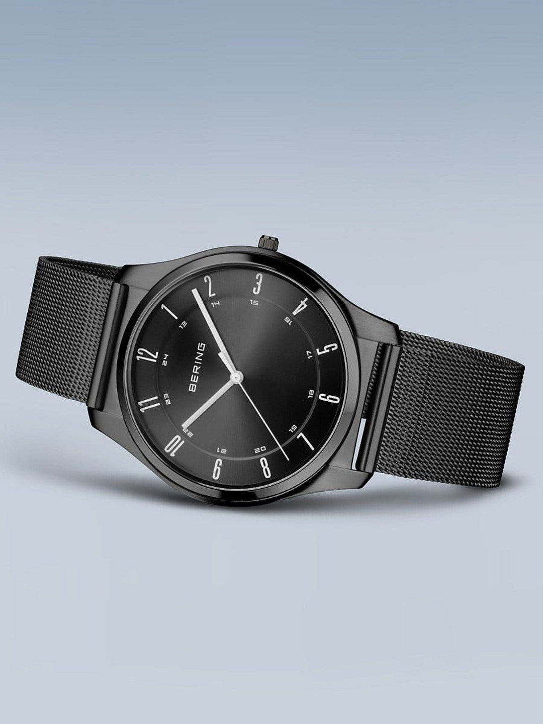 BERING Men Dial & Stainless Steel Bracelet Style Straps Analogue Watch 18340-222