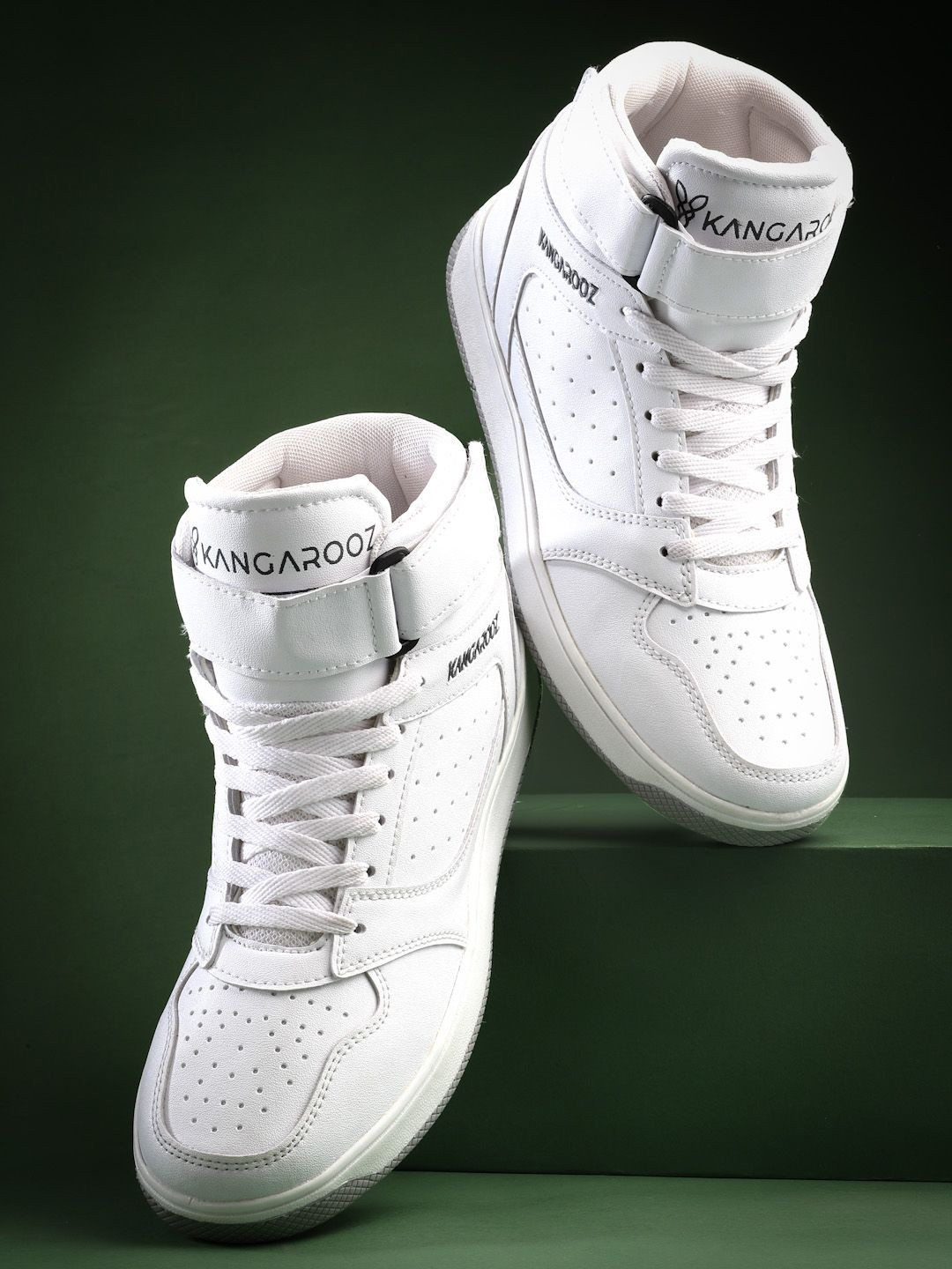 KANGAROOZ Men Moisture Wicking Mid-Top Sneakers