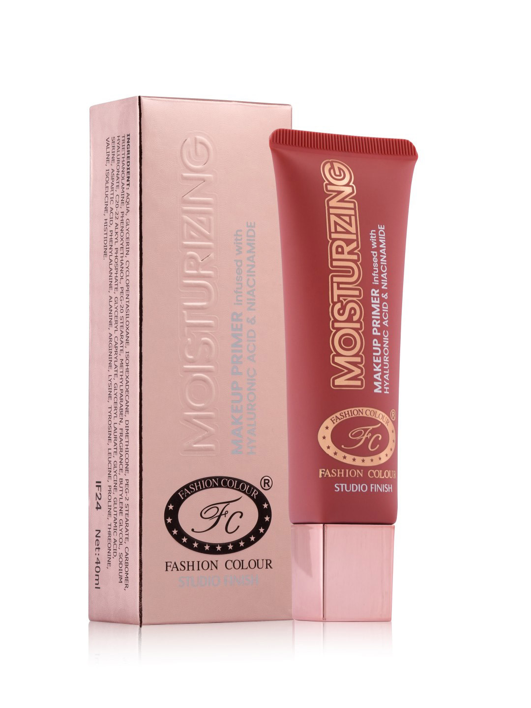 Fashion Colour Moisturizing Makeup Primer With Hyaluronic Acid and Niacinamide - 40ml