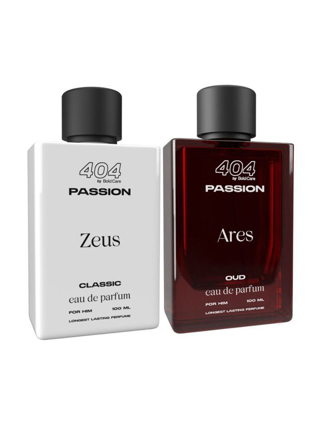 Bold Care Set Of 2 Zeus Classic & Ares Oud Long Lasting Eau De Parfum - 100 ml Each