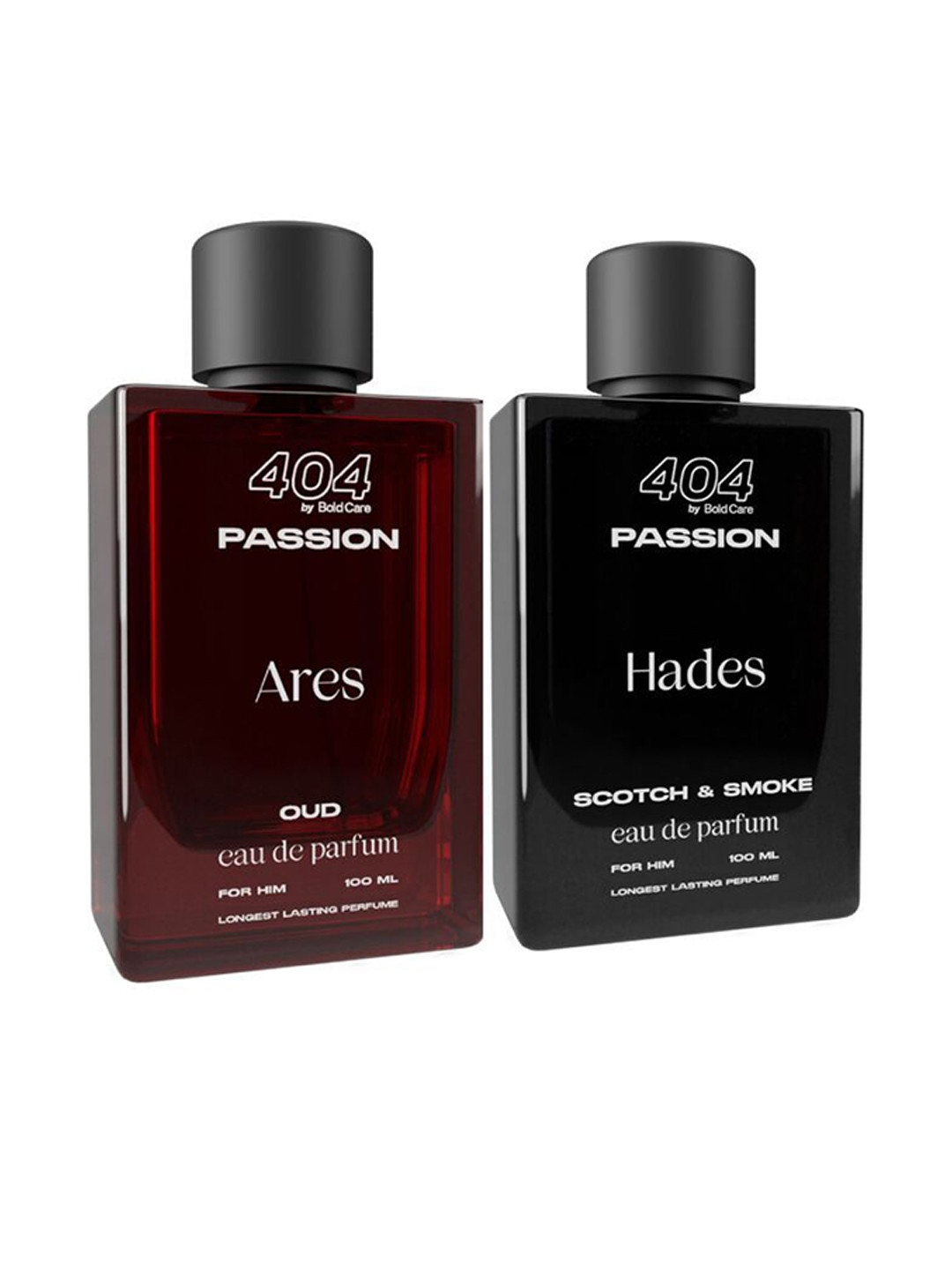 Bold Care Men Set Of 2 Ares Oud & Hades Scotch & Smoke Long Lasting EDP - 100ml Each