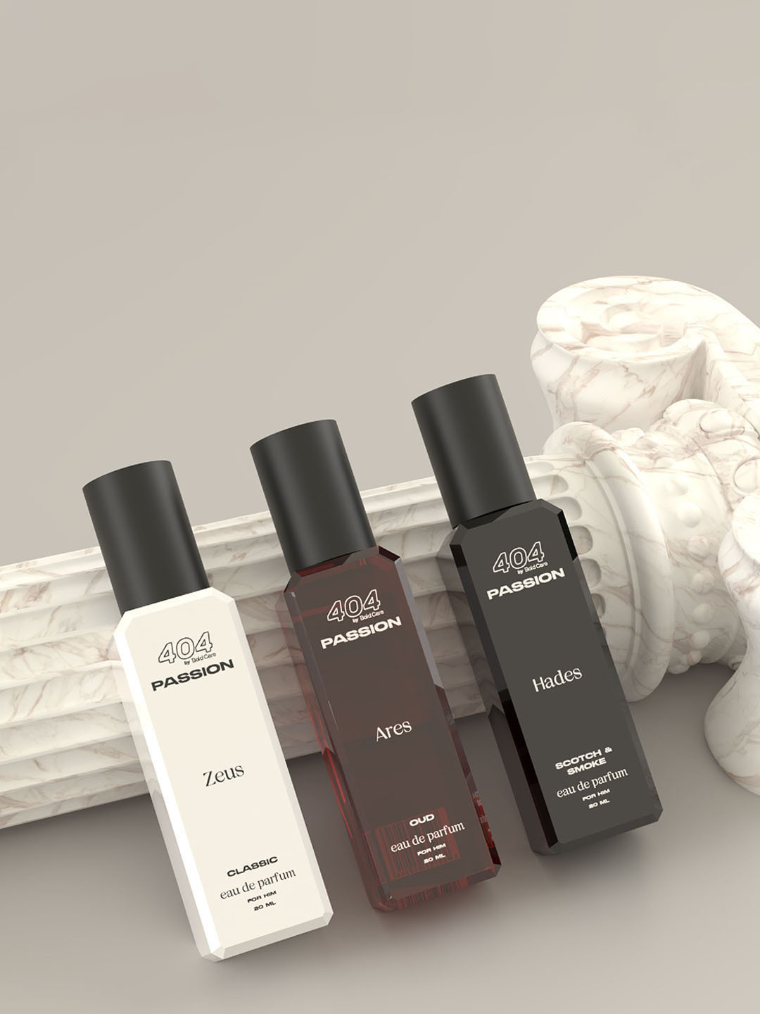 Bold Care Men Set Of 3 Zeus, Hades & Ares Long Lasting Eau De Parfum - 20ml Each