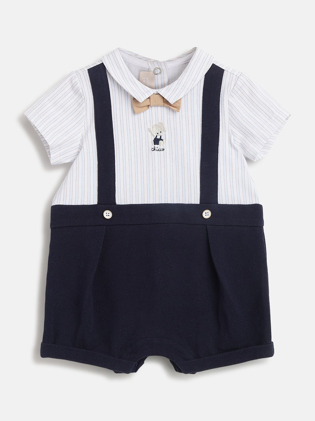 Chicco Boys Applique Detail Short Sleeve Romper