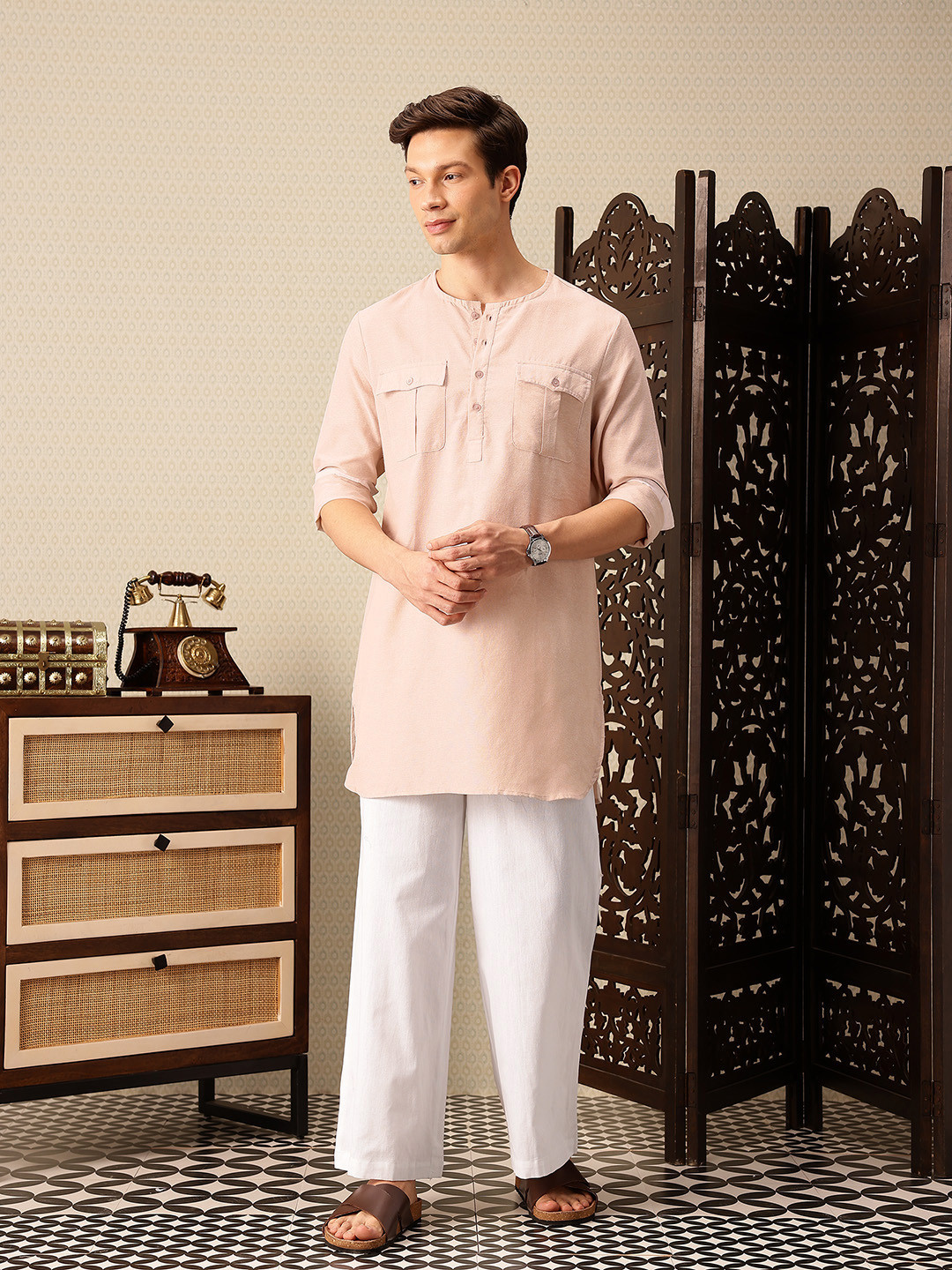 House of Pataudi Jashn Kurta with Trousers
