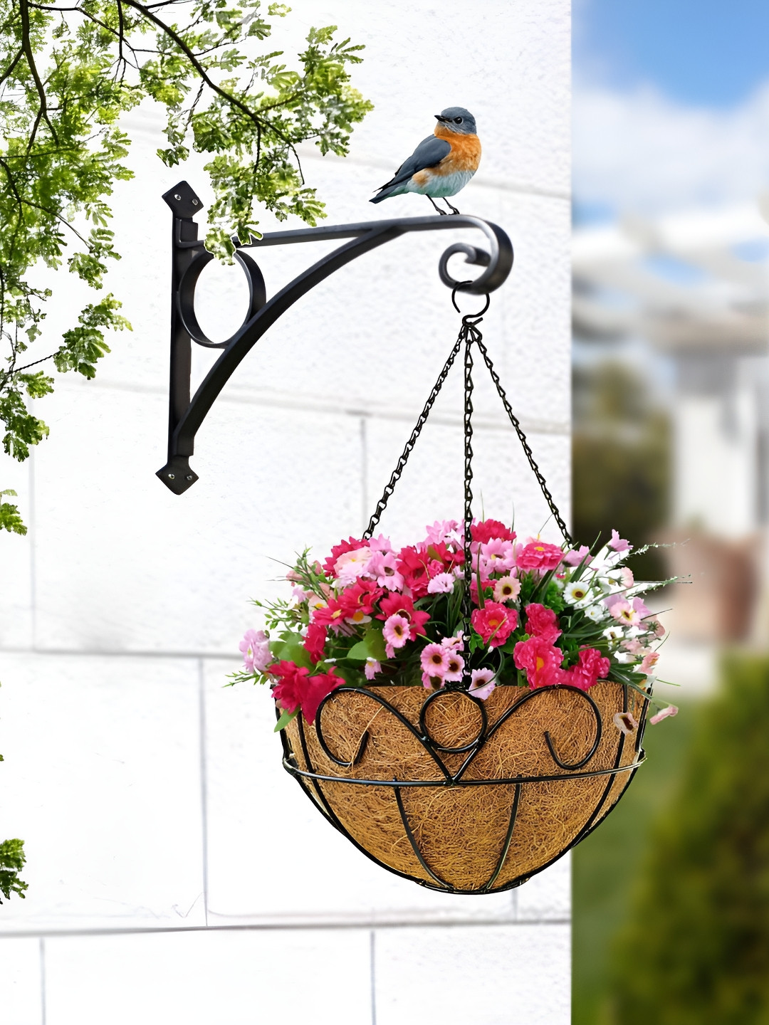 Garden King Set Of 6 Black12 Inch Royal Designer Planters