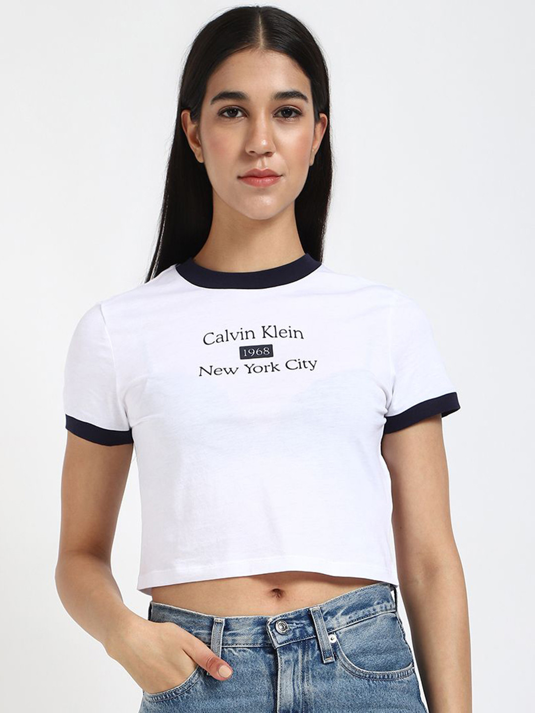 Calvin Klein Jeans Women Cut Outs T-shirt