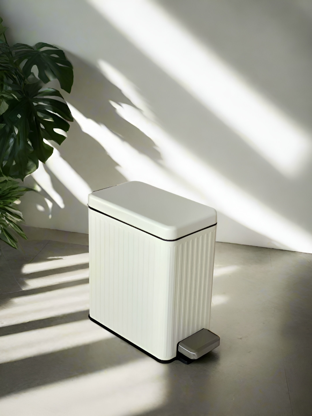 Mason Home White Striped Verve Pedal Bins - 6 L