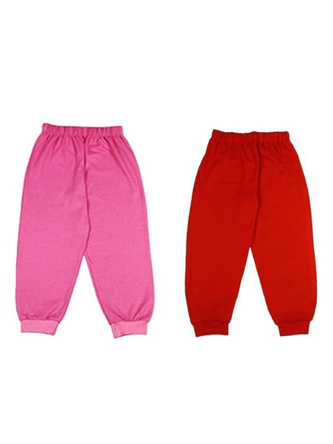 BAESD Infants Pack Of 2 Cotton Mid-Rise Joggers 2PS-PINK-RED--0