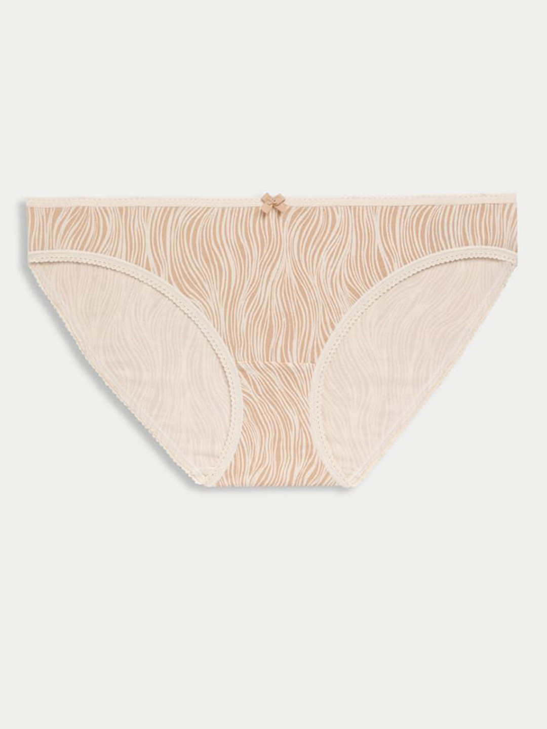 Marks & Spencer Pack Of 7 Printed Mid Rise Bikini Briefs T615101XBLUSH PINK